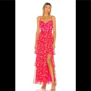 Amanda Uprichard Thaddea Maxi Dress in Brookeside